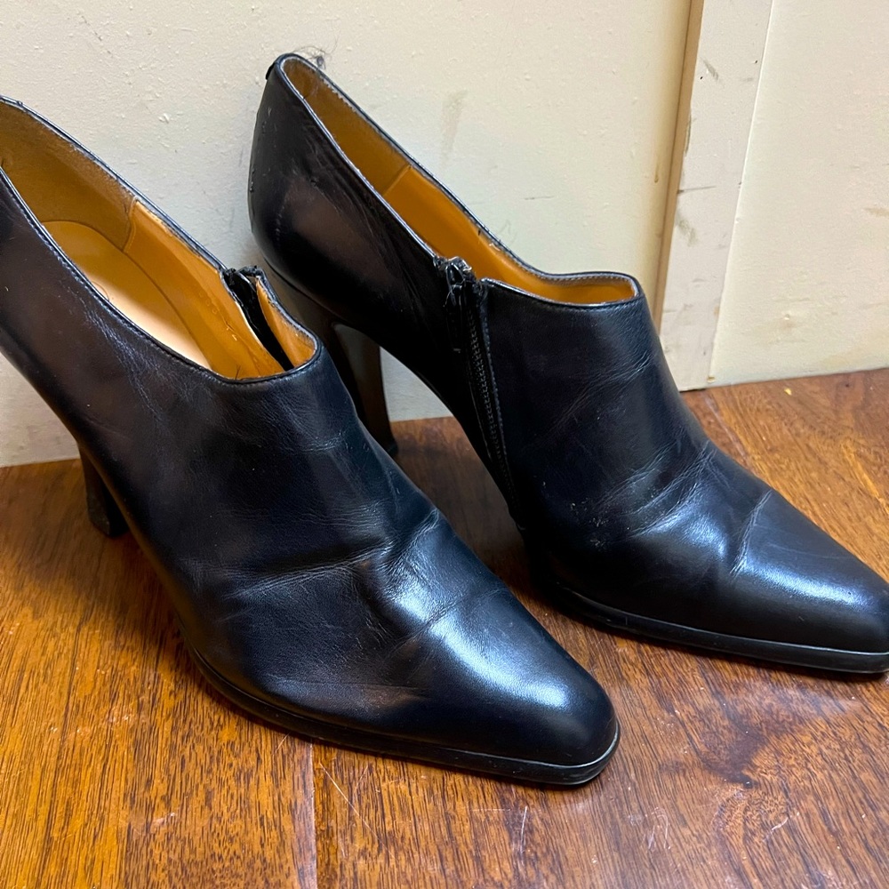 Sacha Too leather low booties